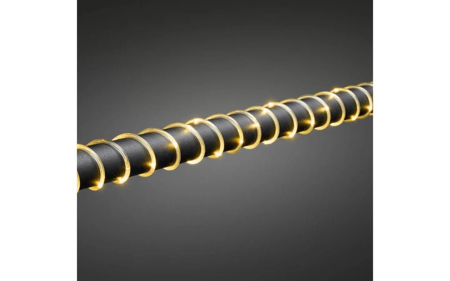 Konstsmide Mini Batteridriven Ljusslang 10m Amber Sensor/Timer IP44* Batterislingor