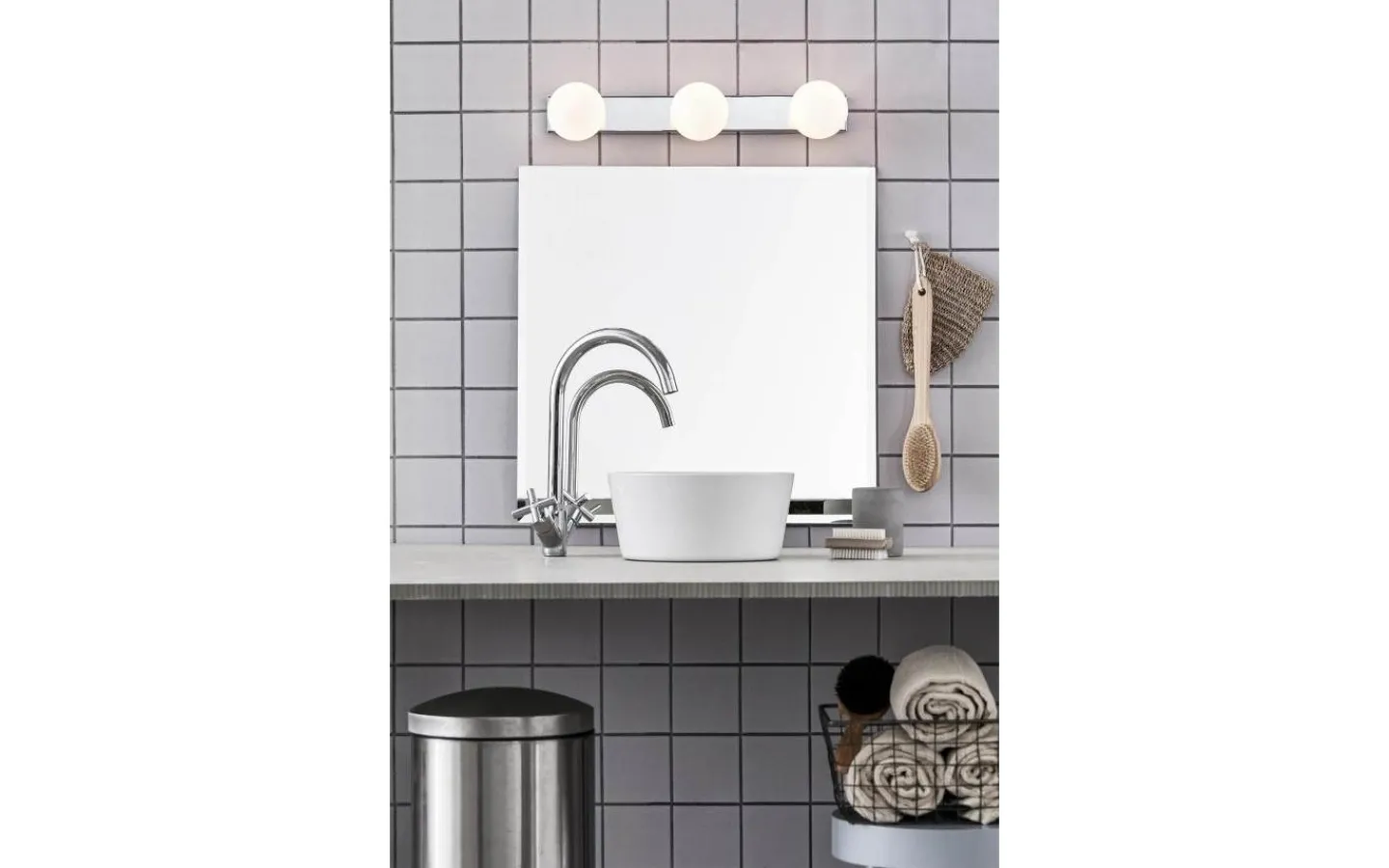 Badrum|Badrumslampor Vägg<Markslojd Mini Krom Badrumslampa IP44