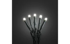 Konstsmide Mini Ljusslinga 2,38m Frostad Varmvit, Mörkgrön Inomhus* Korta Ljusslingor (1-10M)|Ljusslingor Inomhus