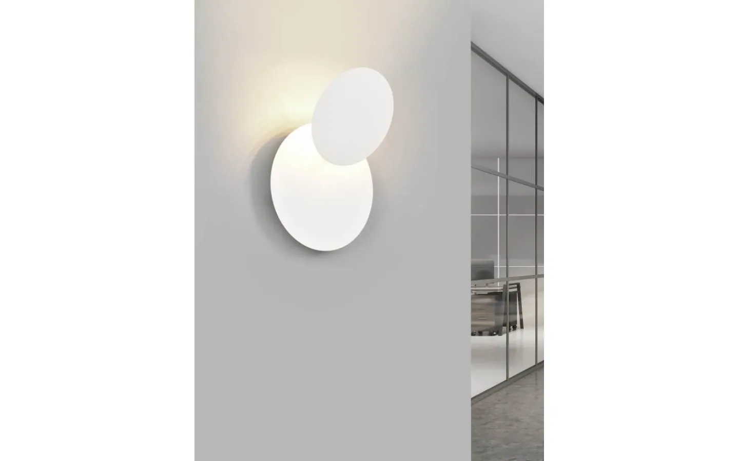 Trio Lighting Mio Vägglampa LED rund matt vit* Lampetter