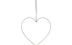 Mira Hängande Dekoration Hjärta 45cm Svart