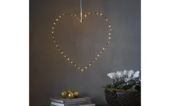 Mira Hängande Dekoration Hjärta 45cm Svart