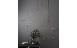 Julpynt Inomhus<Star Trading Mira Hängande Dekoration Hjärta 70cm Svart