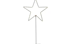 Mira Julstjärna På Fot 65cm Svart
