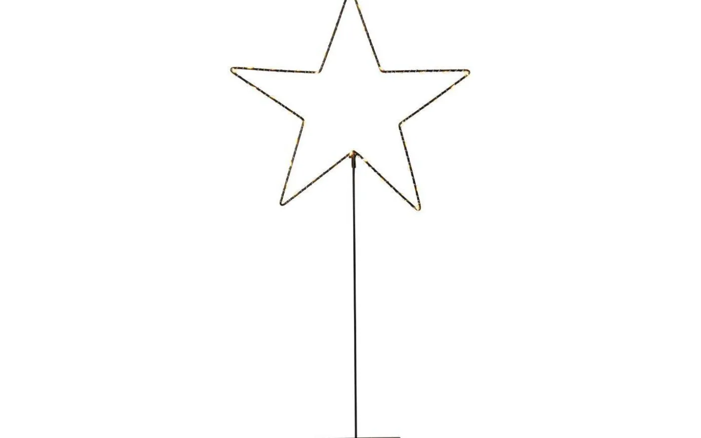 Mira Julstjärna På Fot 65cm Svart