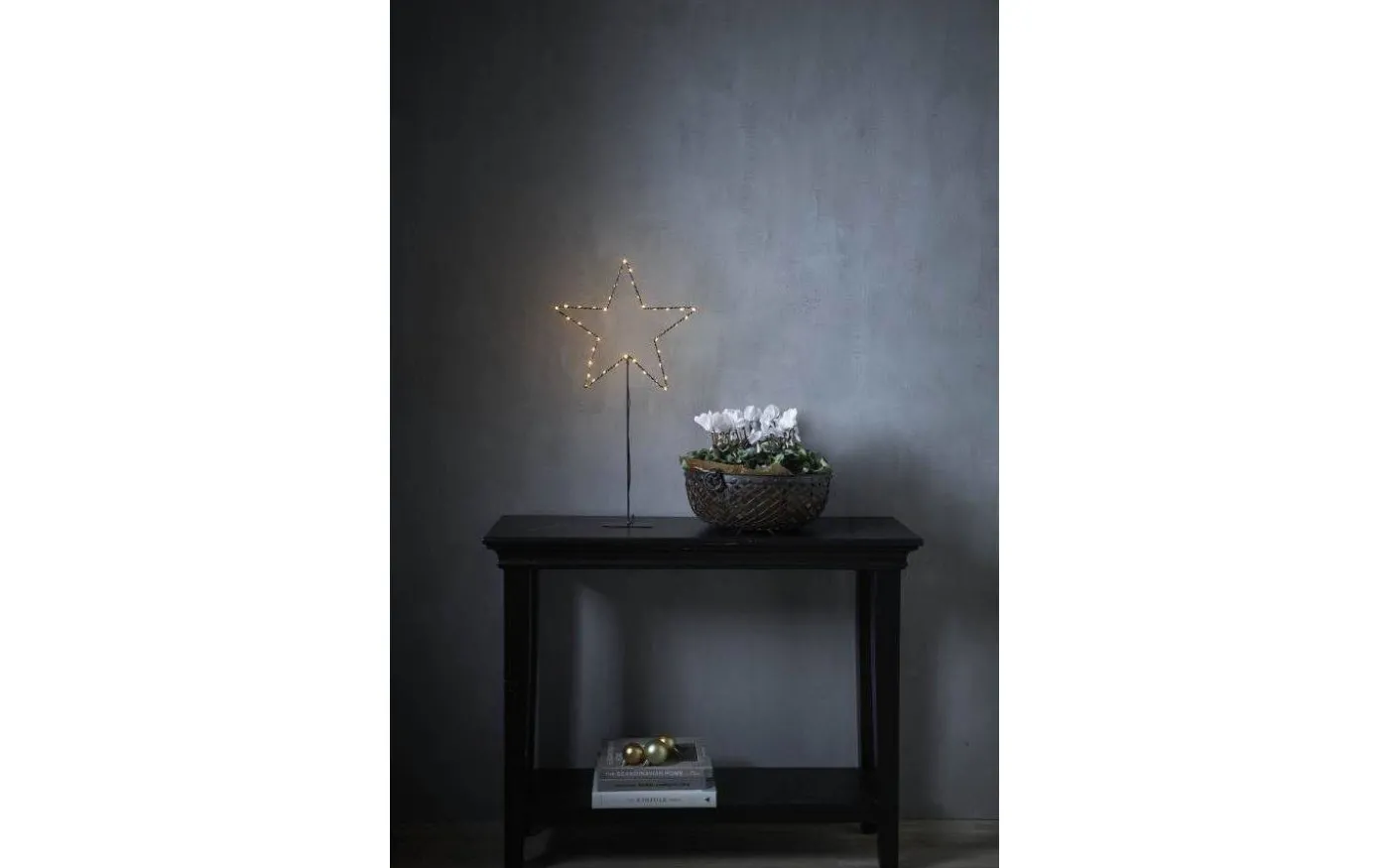 Mira Julstjärna På Fot 65cm Svart