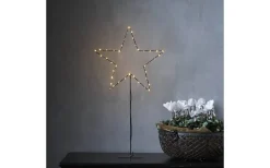 Mira Julstjärna På Fot 65cm Svart