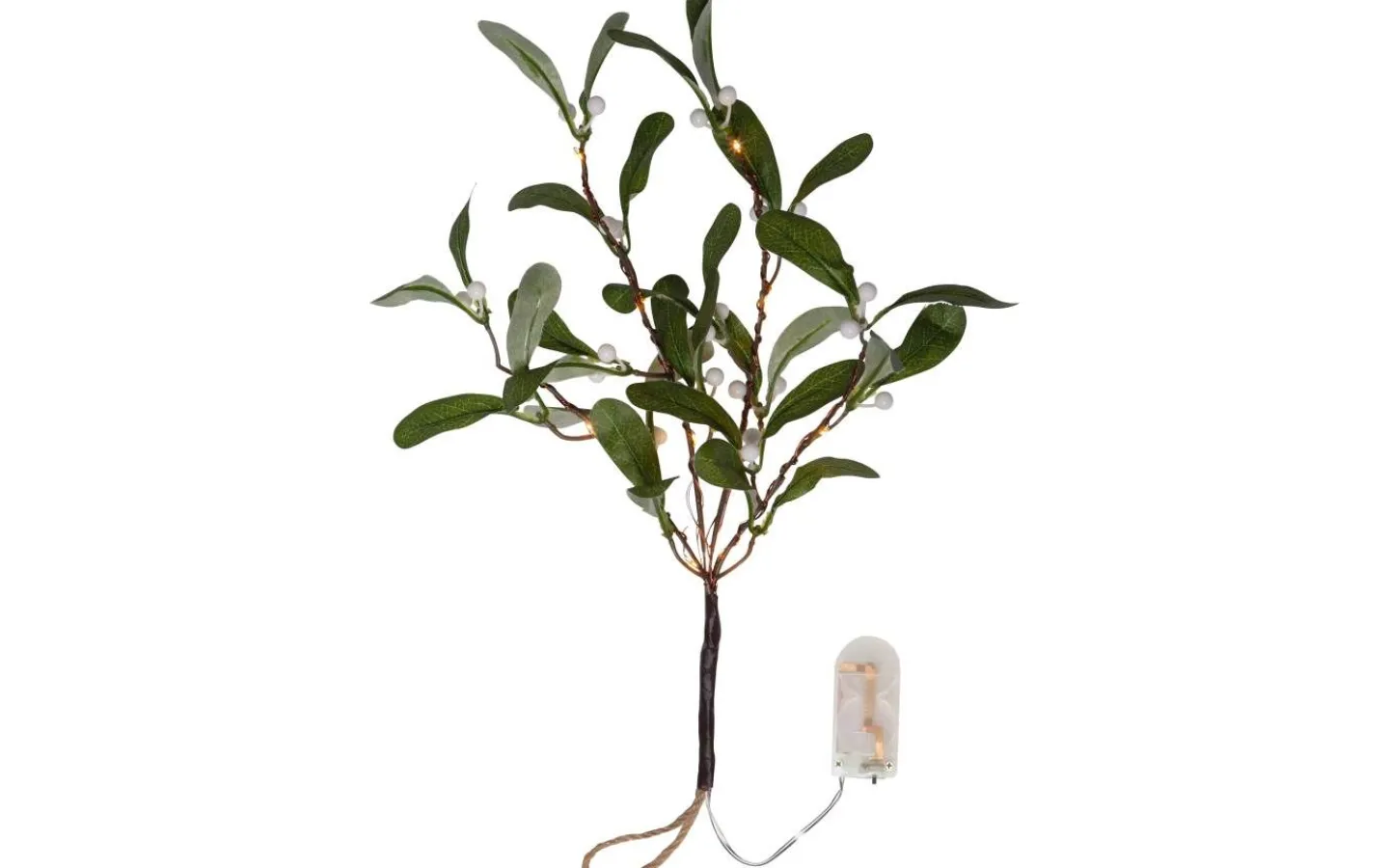 Star Trading Mistel Dekorationskvist Grön* Batteri Julpynt Inomhus