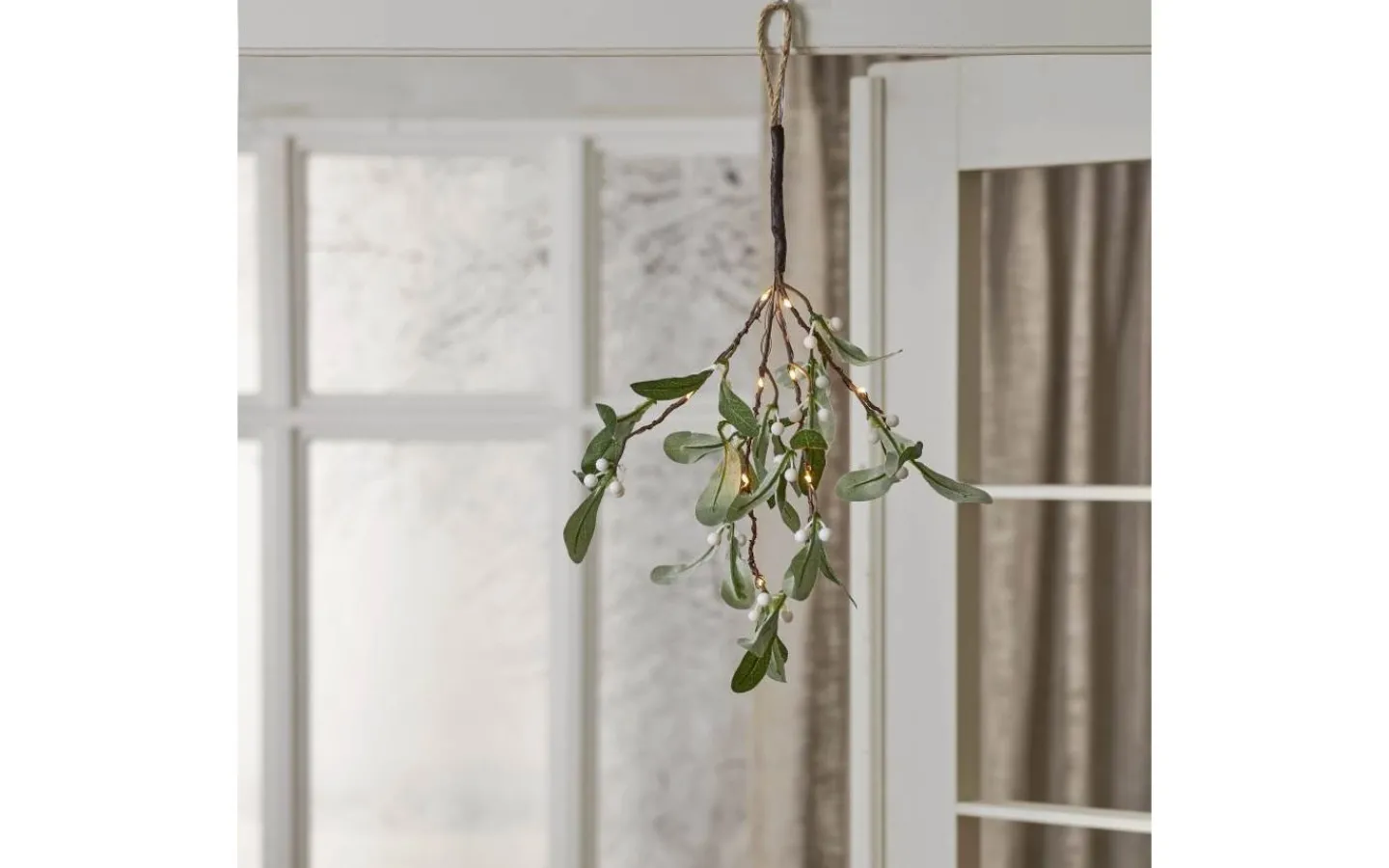 Star Trading Mistel Dekorationskvist Grön* Batteri Julpynt Inomhus