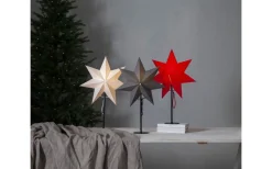 Star Trading Mixa Julstjärna på Fot 50cm Vit* Visa Alla Julstjärnor|Julstjärnor På Fot