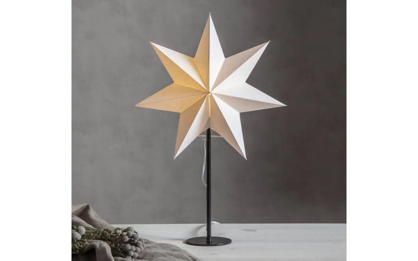 Visa Alla Julstjärnor|Julstjärnor På Fot<Star Trading Mixa Julstjärna På Fot 50cm Vit