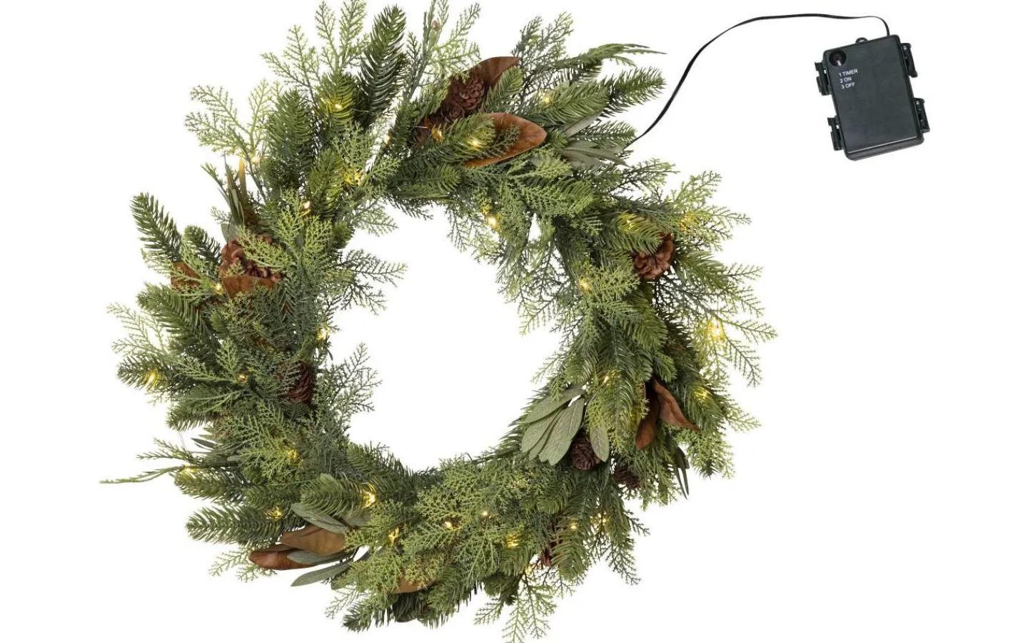 Star Trading Mixi Batteridriven Krans 60cm* Kransar|Batteri Julpynt Utomhus