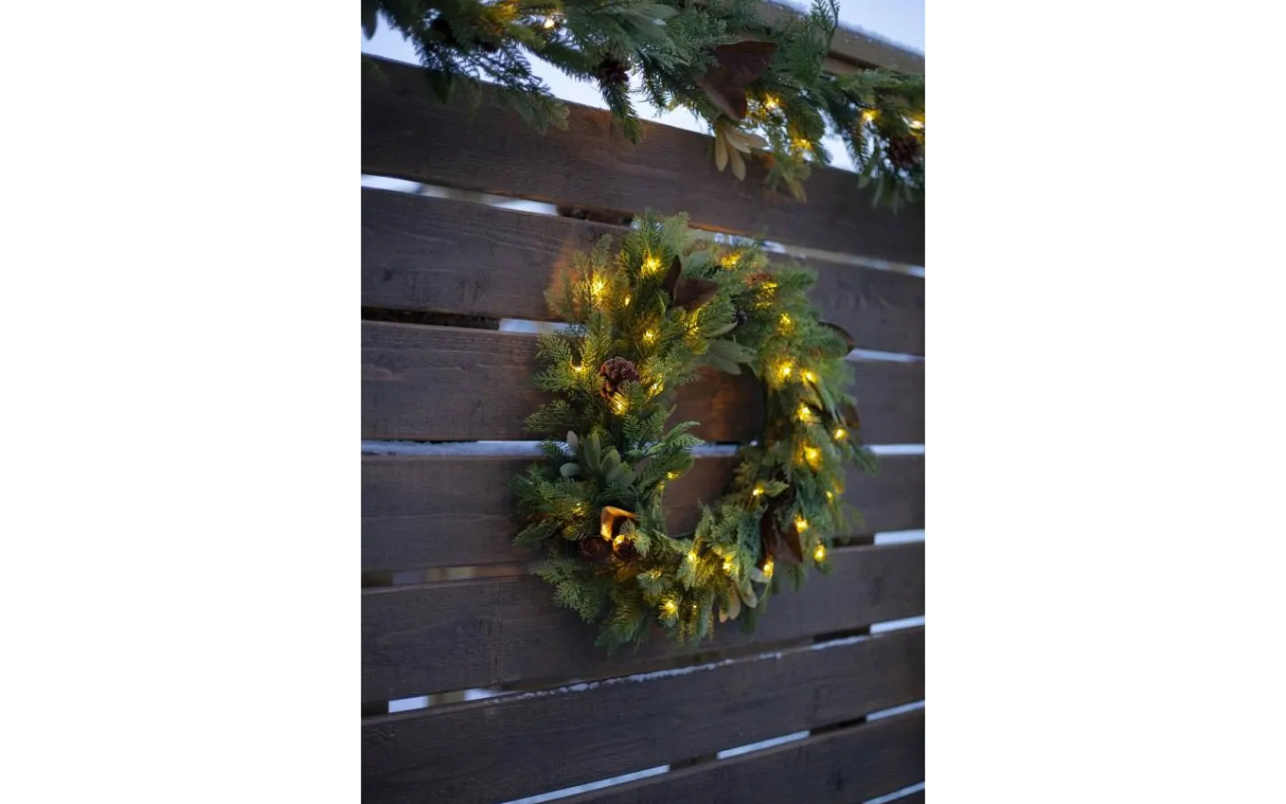 Star Trading Mixi Batteridriven Krans 60cm* Kransar|Batteri Julpynt Utomhus