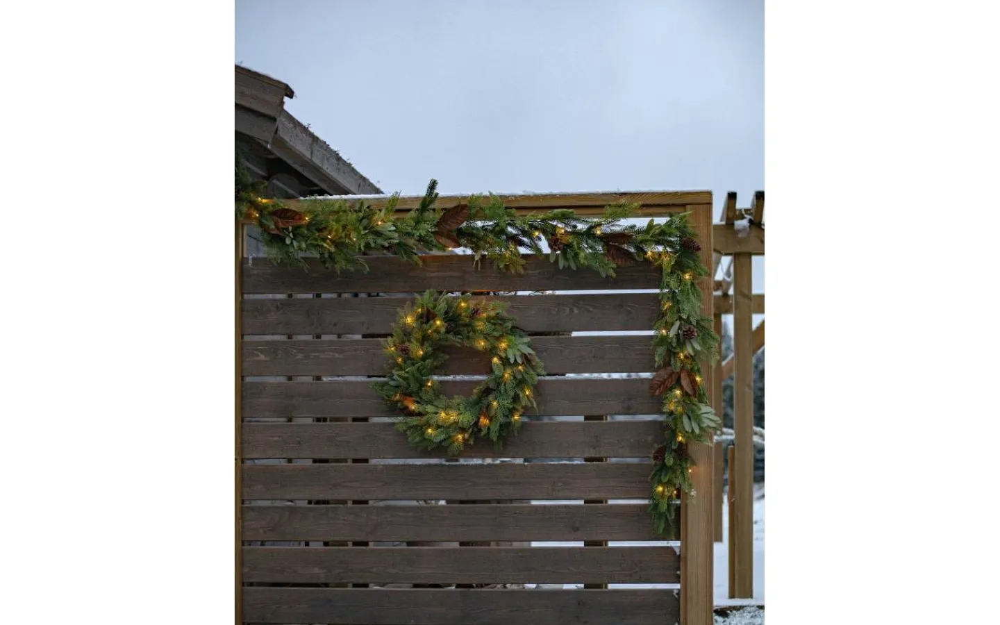 Star Trading Mixi Batteridriven Krans 60cm* Kransar|Batteri Julpynt Utomhus