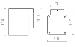 Rendl Mizzi SQ I Vägglampa Antracit LED 12W 3000K IP54* Upp Eller Nedljus Lampor|Vägglampor Utomhus