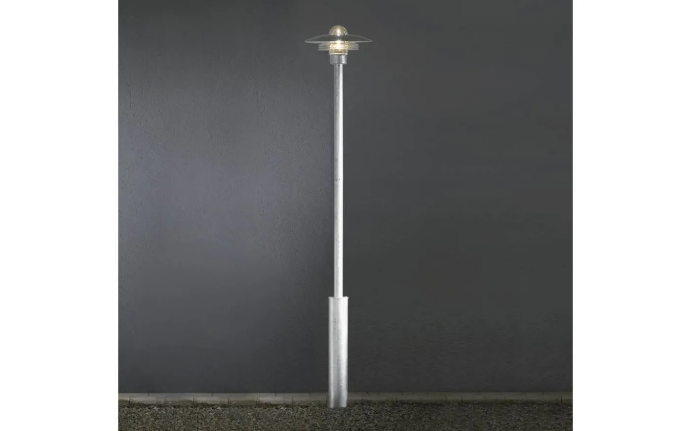 Modena Stolplykta 2,3m E27 Galvaniserat Stål IP44