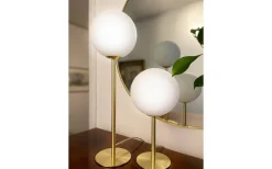 Aneta Molekyl Bordslampa 27cm Mässing/Opal* Vardagsrum|Bordslampor