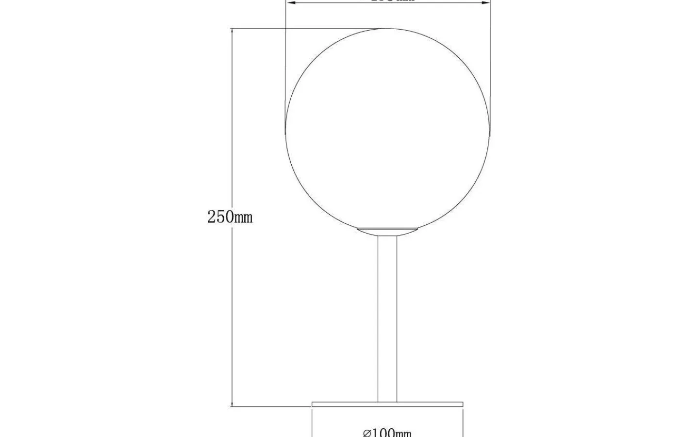 Aneta Molekyl Bordslampa 27cm Mässing/Opal* Vardagsrum|Bordslampor