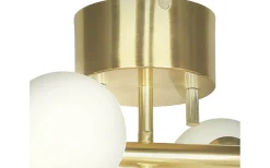 Hall & Trappa|Sovrum<Aneta Molekyl Plafond 58cm Mässing/Vit