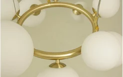 Aneta Molekyl Taklampa 50cm Matt Mässing/Opalvit* Stora Taklampor Ø50-69 Cm