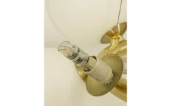 Aneta Molekyl Taklampa 50cm Matt Mässing/Opalvit* Stora Taklampor Ø50-69 Cm