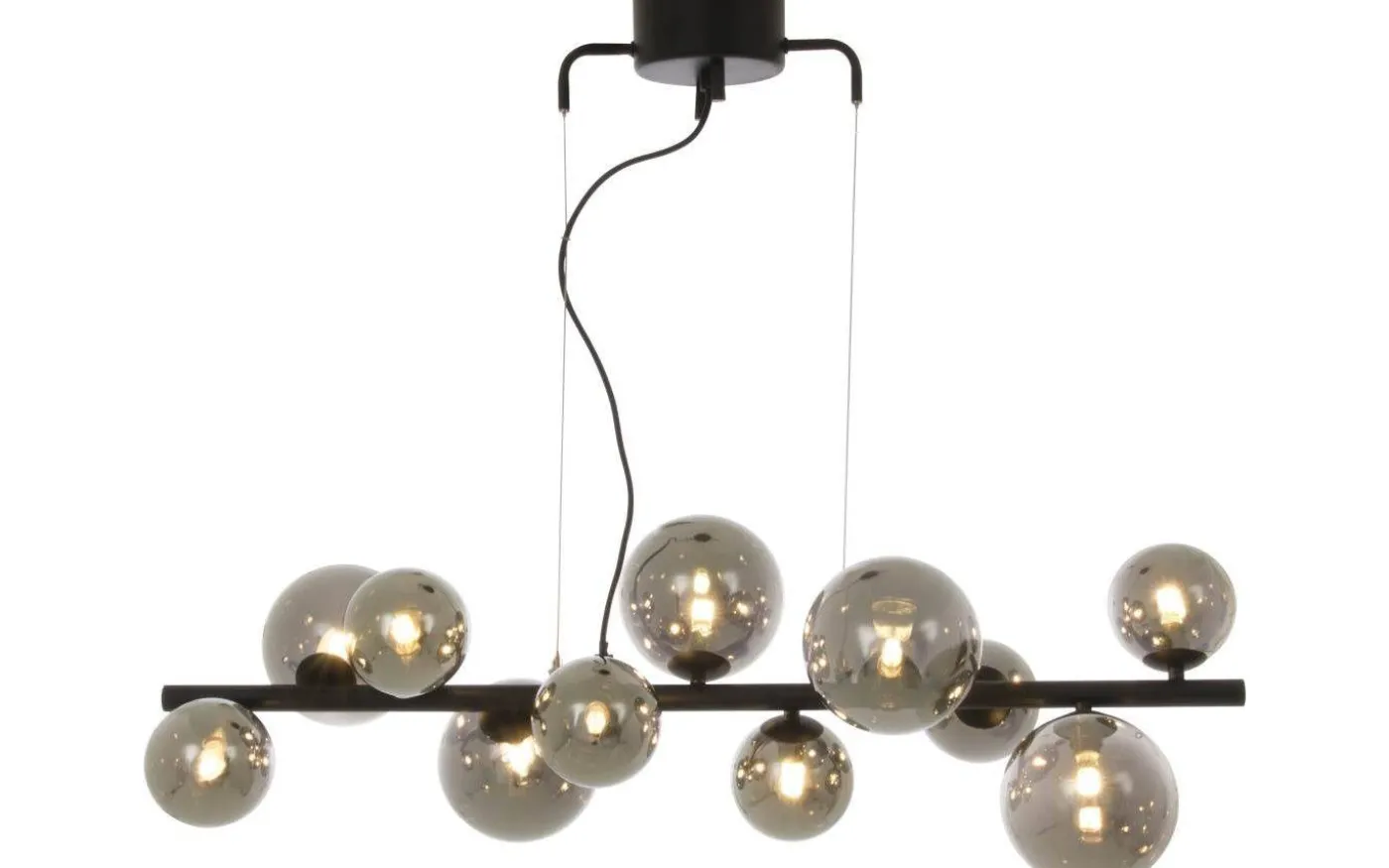 Molekyl Taklampa 85cm Svart/Rök