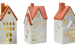 Markslojd Molton Batteridriven Bordsdekoration 3-set Vit/Brun* Batteri Julpynt Inomhus