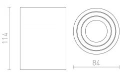 Rendl Moma Takspotlight 8,5cm Svart* Takspot Med 1 Lampa