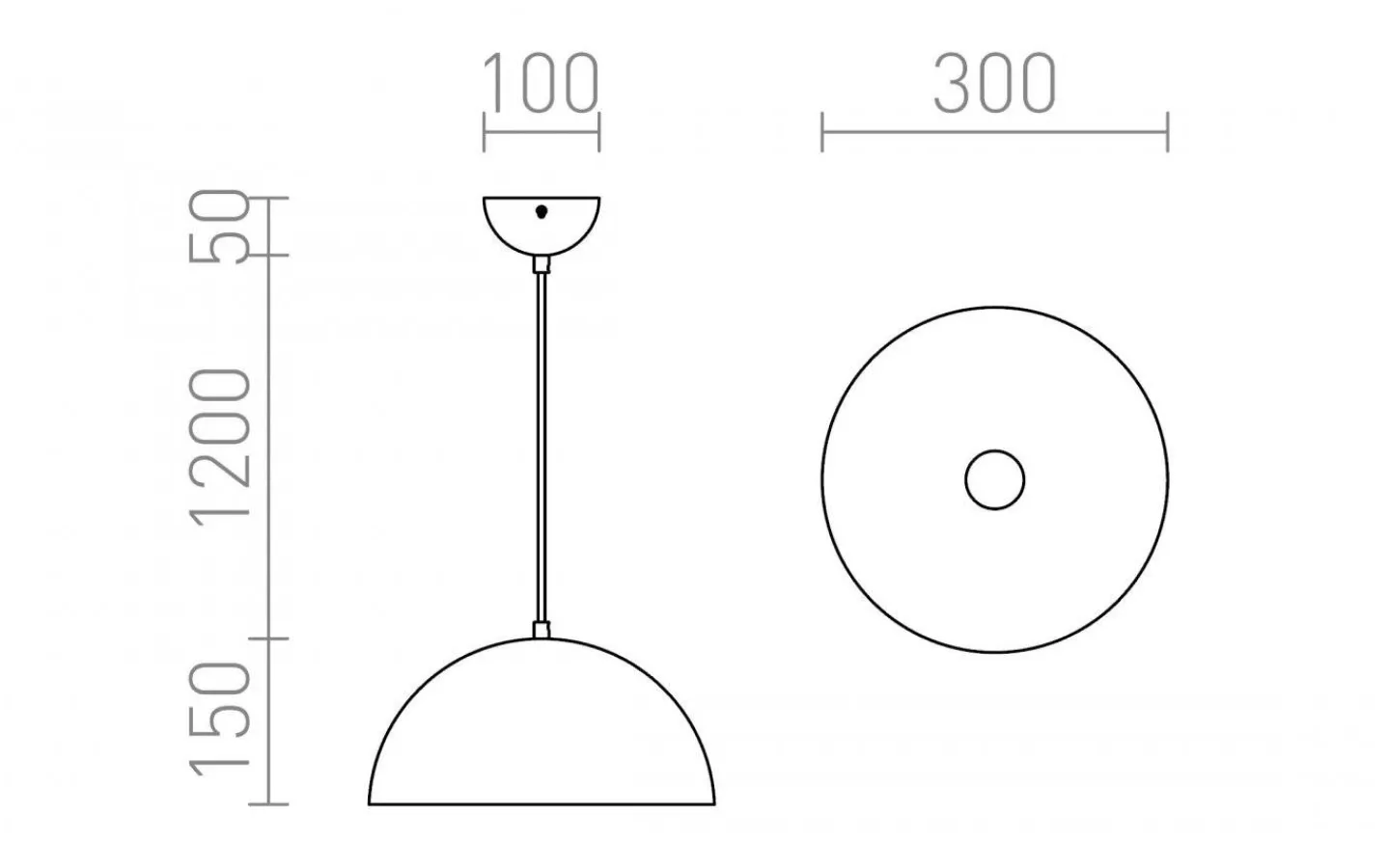 Kök & Matplats<Rendl Monroe Taklampa Koppar 30cm E27