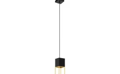 Fönsterlampor<Eglo Montebaldo Fönsterlampa 10cm GU10 LED 3000K 4,5W Svart/Guld