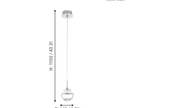Eglo Montefio Fönsterlampa 14cm LED 3000K 5W Krom* Fönsterlampor