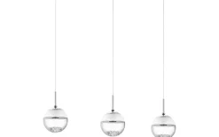 Avlånga Taklampor<Eglo Montefio Taklampa 87cm LED 3000K 3x5W Krom