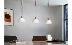 Avlånga Taklampor<Eglo Montefio Taklampa 89cm LED 3000K 3x6,5W Nickel