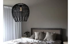 Globen Lighting Montego Lampskärm Rotting Ø50cm Svart* Taklampor Utomhus