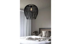 Globen Lighting Montego Lampskärm Rotting Ø50cm Svart* Taklampor Utomhus