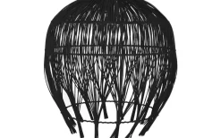 Globen Lighting Montego Lampskärm Rotting Ø50cm Svart* Taklampor Utomhus