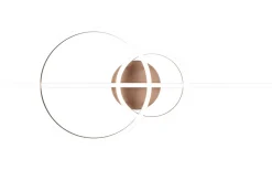 Trio Lighting Montilla Plafond LED svart/kaffebrun* Plafonder