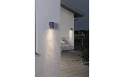 Konstsmide Monza Vägglampa Ned Kvadratisk GU10 Mörkgrå* Upp Eller Nedljus Lampor