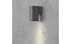 Konstsmide Monza Vägglampa Ned Kvadratisk GU10 Mörkgrå* Upp Eller Nedljus Lampor