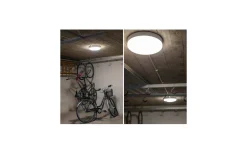 Badrumslampor Tak|Plafonder<Hidealite Moon Basic Plafond Sensor 26cm LED 3000K/4000K 11W Vit IP44