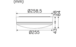 Badrumslampor Tak|Plafonder<Hidealite Moon Basic Plafond Sensor 26cm LED 3000K/4000K 11W Vit IP44