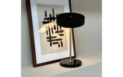 Dyberg Larsen Moonlight Uppladdningsbar Bordslampa 28,5cm LED 3000K 2W Svart/Mässing* Uppladdningsbara Lampor Inomhus|Bordslampor