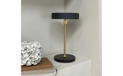 Dyberg Larsen Moonlight Uppladdningsbar Bordslampa 28,5cm LED 3000K 2W Svart/Mässing* Uppladdningsbara Lampor Inomhus|Bordslampor