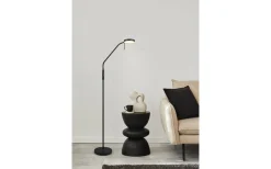 Moreno Golvlampa LED mattsvart uppladdningsbar