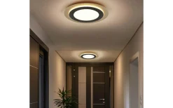 Morgan Plafond LED 45cm matt svart/guld