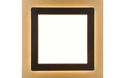 Trio Lighting Morgan Plafond LED 45x45cm matt svart/guld* Plafonder