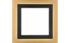 Trio Lighting Morgan Plafond LED 45x45cm matt svart/guld* Plafonder