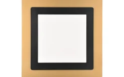 Trio Lighting Morgan Plafond LED 45x45cm matt svart/guld* Plafonder