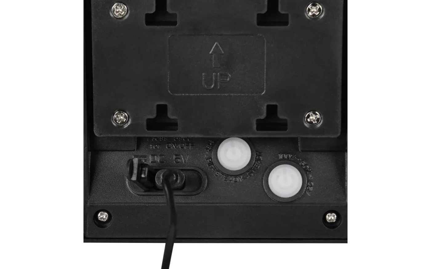 Moro hybrid solcellsdriven Vägglampa LED mattsvart uppladdningsbar rörelse- och skymningssensor 4000K IP44