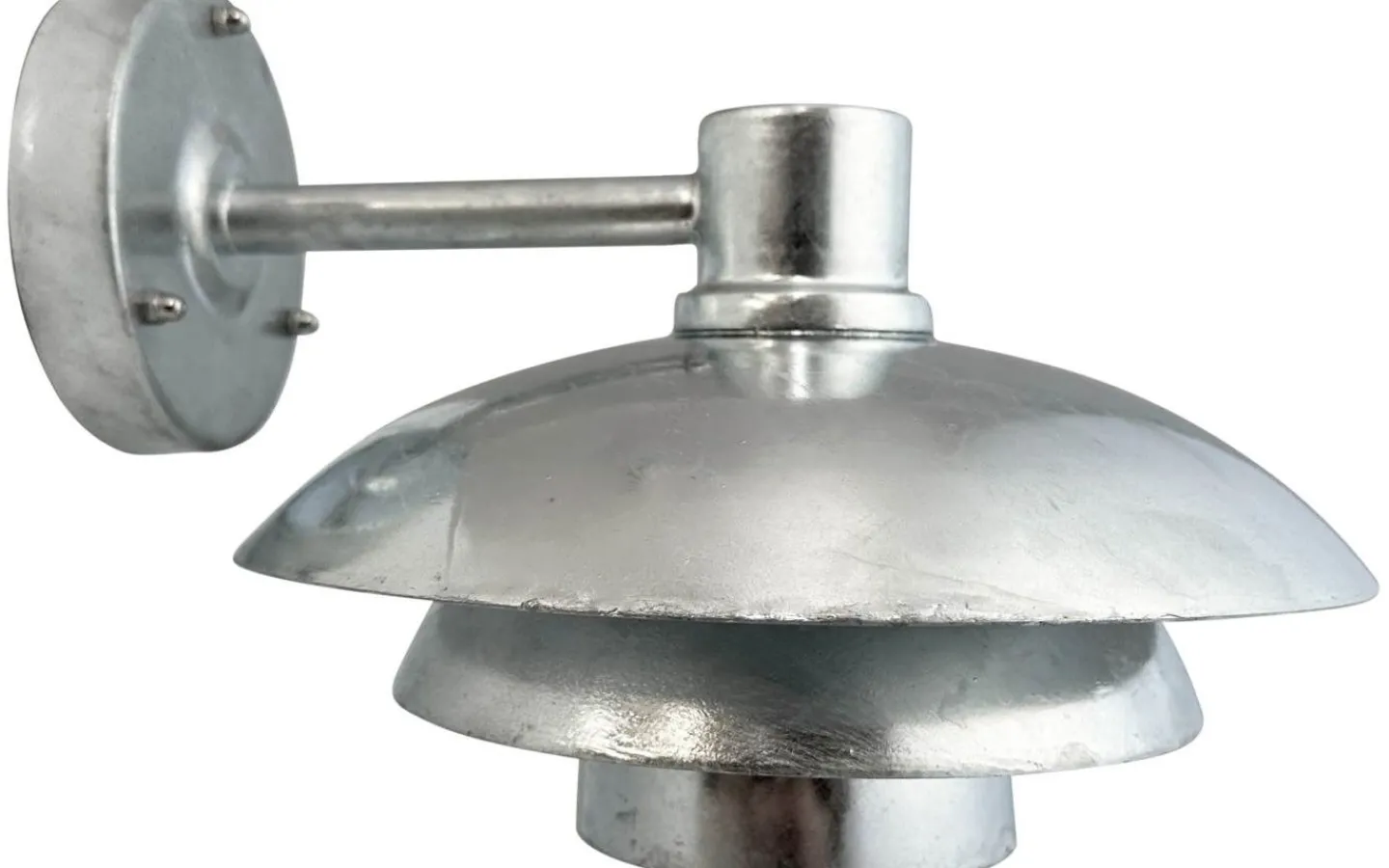 Dyberg Larsen Morph Vägglampa 24cm Galvaniserat Stål IP44* Kustnära Belysning|Vägglyktor